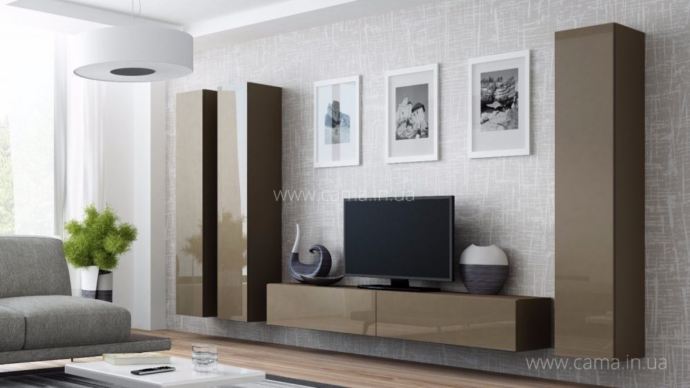 Гостиная Vigo 1 лате/лате глянец Гостиная Vigo 1 лате/лате глянец