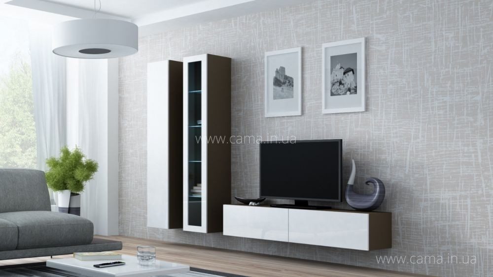 Гостиная Vigo 10 лате/белый глянец Гостиная Vigo 10 лате/белый глянец