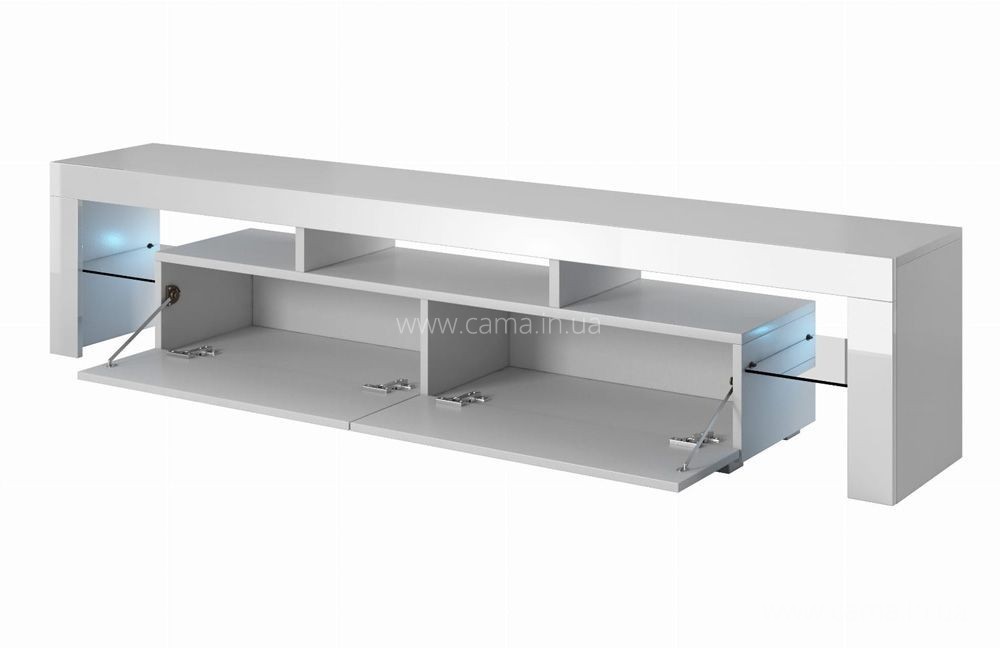 Тумба ТВ Toro 200см серый/серый глянец Тумба ТВ Toro 200см серый/серый глянец