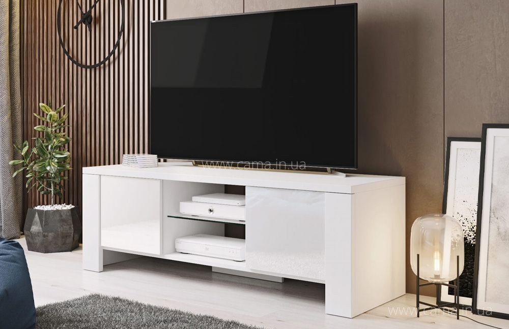 Тумба ТВ West 130см - Белый глянец Тумба ТВ West 130см - Белый глянец