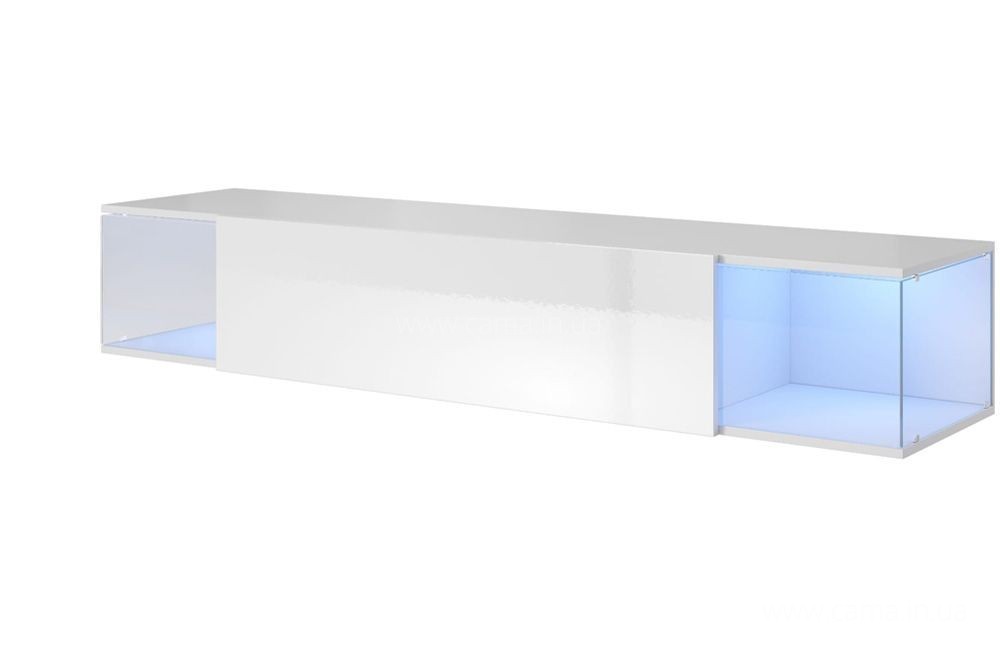Тумба ТВ SKY Белый/Белый глянец Тумба ТВ SKY Белый/Белый глянец