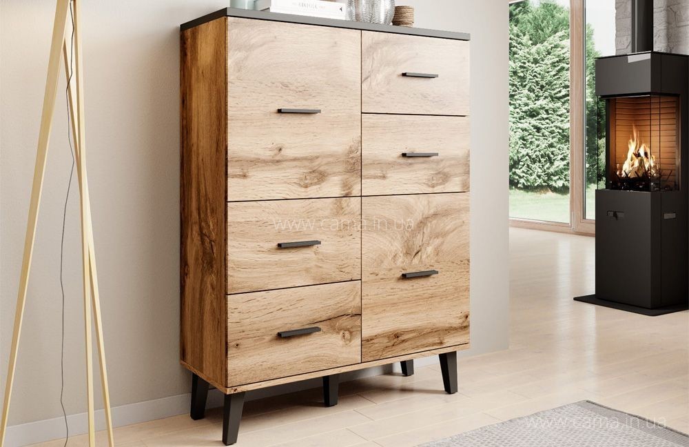 Комод LOTTA Дуб Вотан 2D4S - 110 Комод LOTTA Дуб Вотан 2D4S - 110