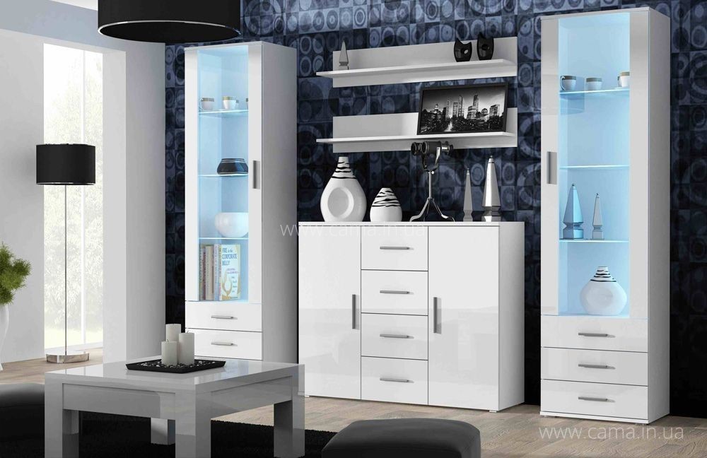 Гостиная Soho 3 белый/белый глянец Гостиная Soho 3 белый/белый глянец
