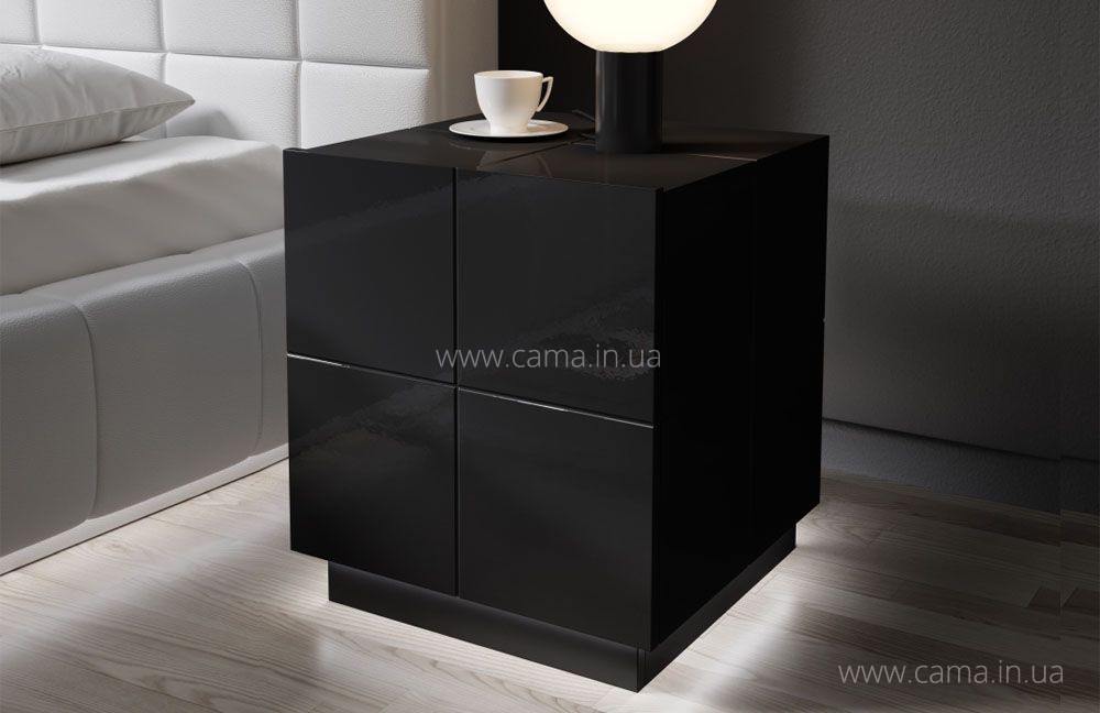 Прикроватные тумбы Reja (2шт) черный глянец Прикроватные тумбы Reja (2шт) черный глянец