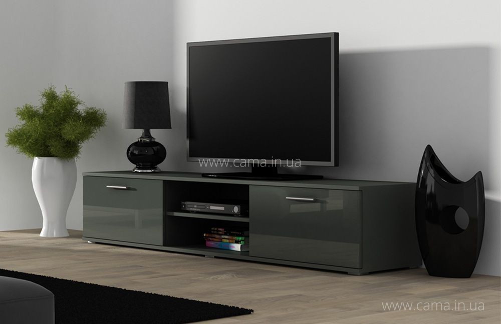 Тумба Тв Soho 180 серый/серый глянец Тумба Тв Soho 180 серый/серый глянец