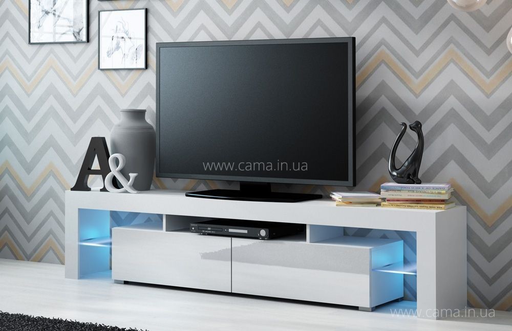 Тумба ТВ Solo - белый/белый глянец Тумба ТВ Solo - белый/белый глянец
