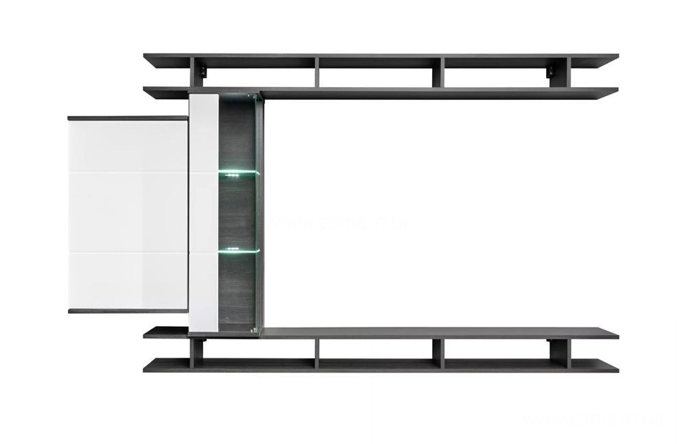 Гостиная Game Дуб Графит/Белый Глянец Гостиная Game Дуб Графит/Белый Глянец