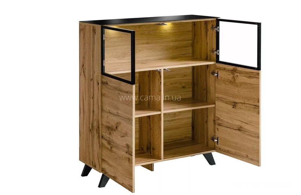 Витрина низкая THIN Дуб Вотан Витрина низкая THIN Дуб Вотан