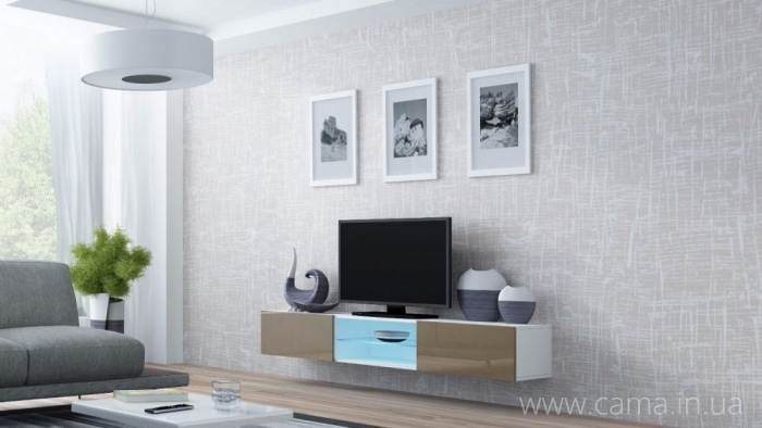 Комод Vigo Glass RTV 180 белый/латте глянец Комод Vigo Glass RTV 180 белый/латте глянец