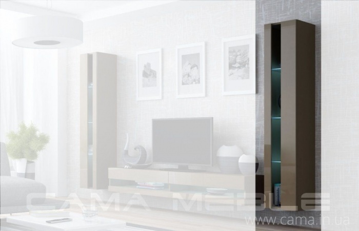 Витрина открытая Vigo 180 латте/латте глянец