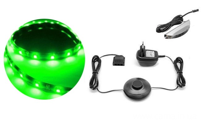 Подсветка 5Led зеленый цвет