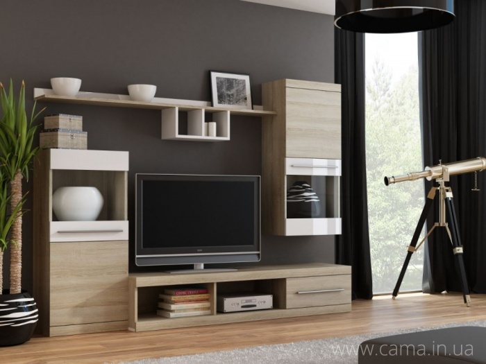 Гостиная Nick сонома/белый Гостиная Nick сонома/белый