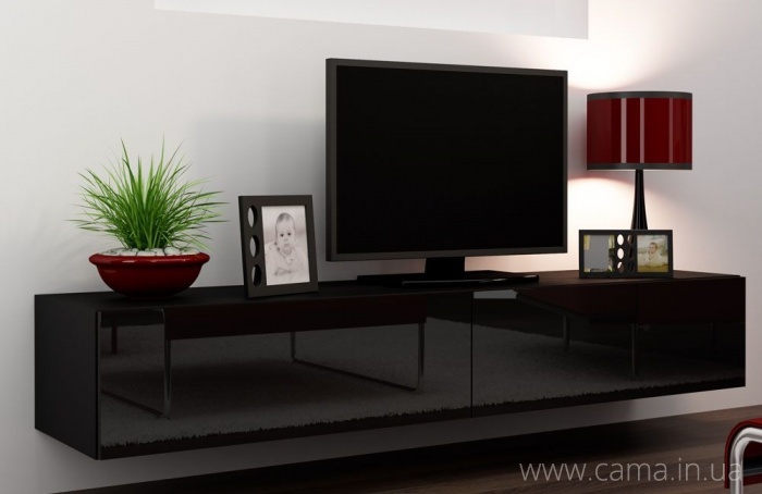 Тумба ТВ Vigo черный глянец 180