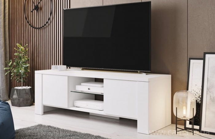 Тумба ТВ West 130см - Белый мат