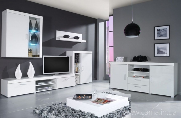 Гостиная Samba С белый глянец Гостиная Samba С белый глянец