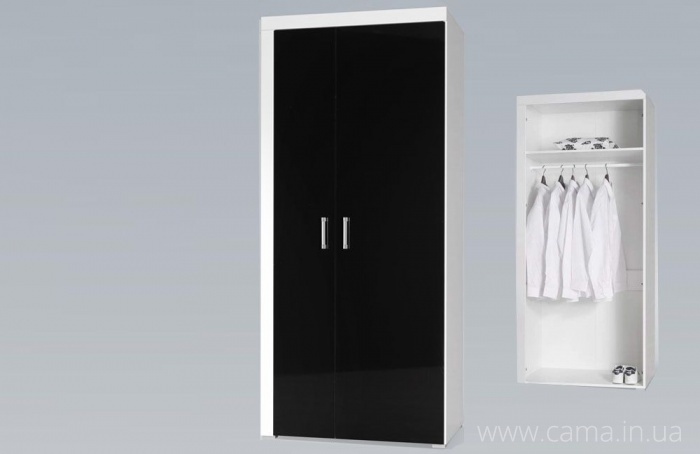 Шкаф Samba белый/черный глянец Шкаф Samba белый/черный глянец