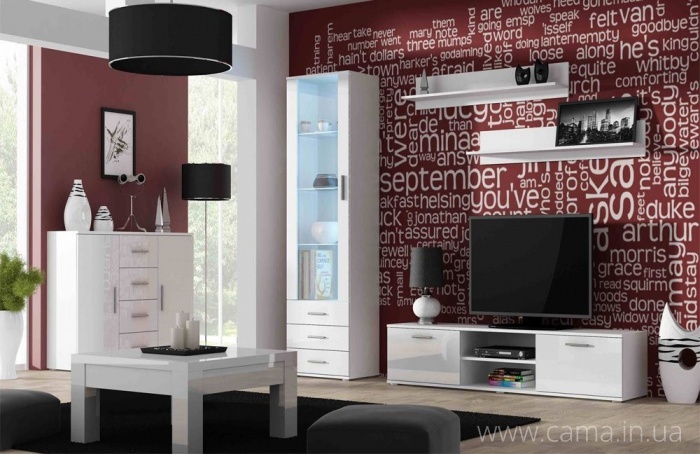 Гостиная Soho 2 белый/белый глянец Гостиная Soho 2 белый/белый глянец