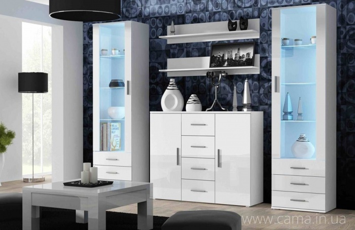 Гостиная Soho 3 белый/белый глянец Гостиная Soho 3 белый/белый глянец