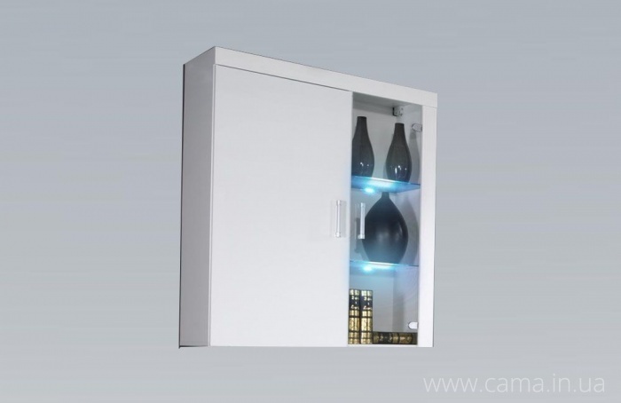 Витрина навесная Samba белый глянец Витрина навесная Samba белый глянец