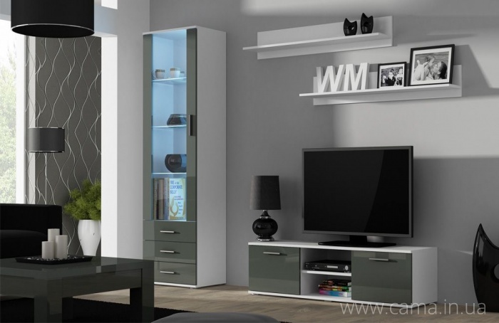 Гостиная Soho 7 белый/серый глянец Гостиная Soho 7 белый/серый глянец