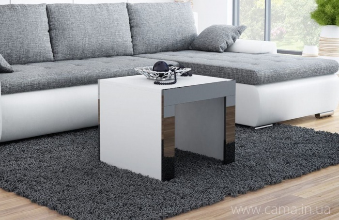 Столик журнальный TESS Белый/Черный 60