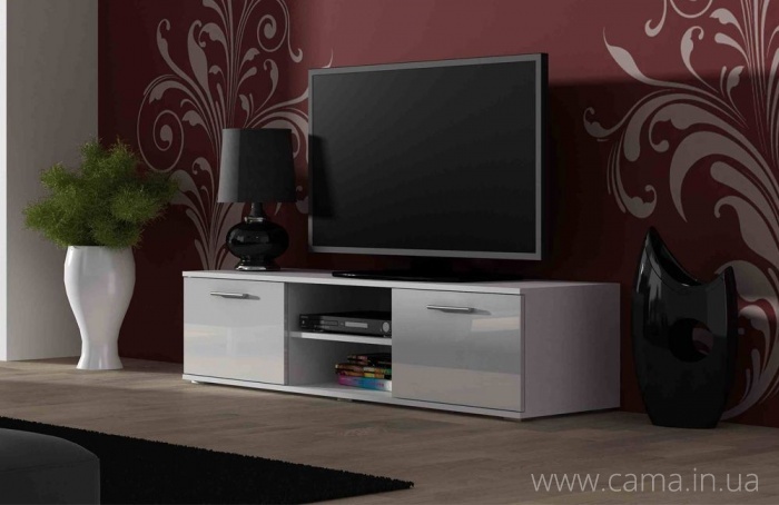 Тумба Тв Soho 140 белый/белый глянец