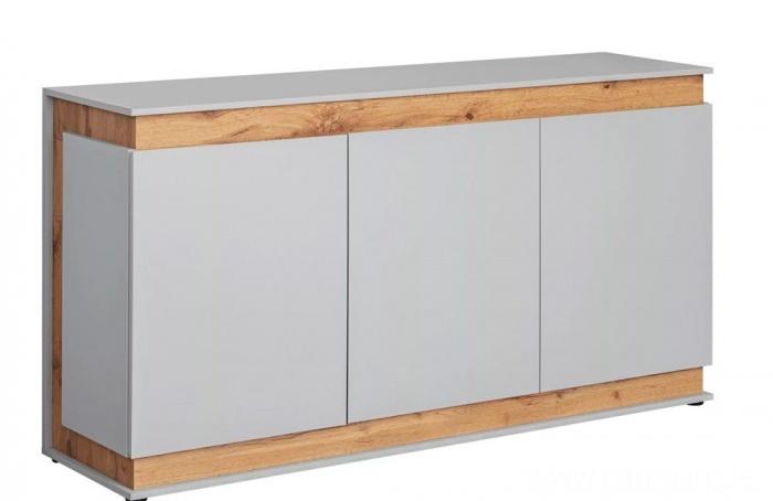 Комод BERLIN Артизан/Жемчужно-серый