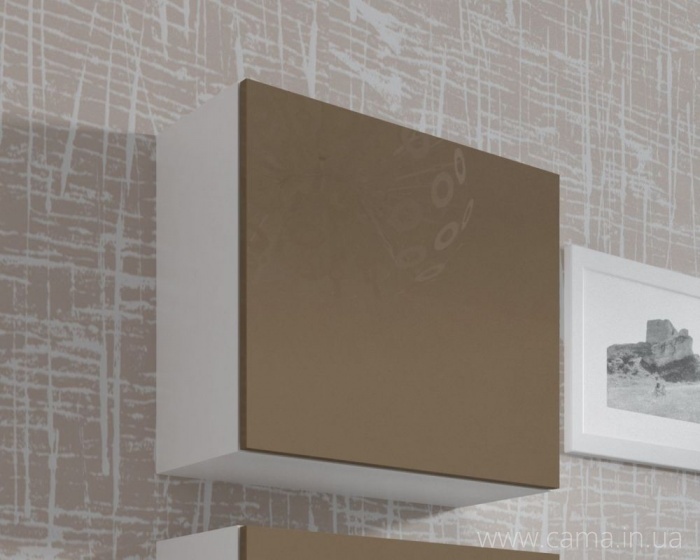 Пенал квадратный Vigo белый/летте глянец Пенал квадратный Vigo белый/летте глянец